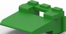 Interlock, 6 pole, straight, green, W6P-P004