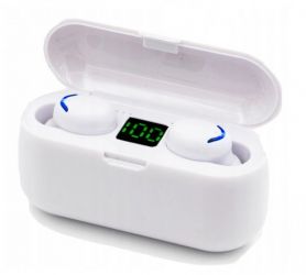 SLUCHAWKI BLUETOOTH F9 TWS BIALE