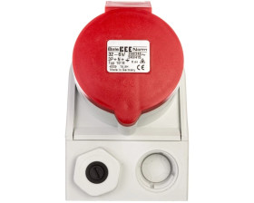 Gniazdo stałe Kombi 32A 5P 400V + 2P+Z 230V IP44 1018