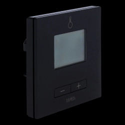 Regulator temperatury LPR-01-CZN prosty 230V czarny przewodowy podtynkowy