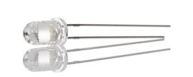 LED, THT, 2-Pin, 10000K, 2,6 → 3,4 V, 15°, RS PRO