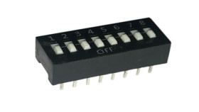 DIPSWITCH 8x BLACK