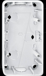 519219 Surface-mounted housing - 2-way, glossy, polar white, 1-M, ATELI