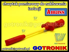 Chwytak pomiarowy do nakłuwania izolacji | czerwony