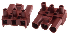 Złącze wtykowe do druku 3-żyłowe RS PRO rozmiar żyły 2,5 mm² Wkręcane Nylon Montaż na kablu