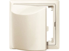 MERTEN Płytka czołowa z pokrywą uchylną System D gniazda DIN41524 kremowy MTN516144 SCHNEIDER ELECTRIC