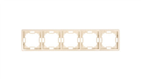 Simon Basic Standard Ramka Pięciokrotna Uniwersalna Beżowa Bmr5/12