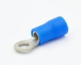 Konektor izolowany oczkowy niebieski 3,2mm