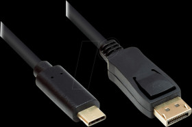 GC-M0107 USB cable, C-plug > DisplayPort 1.2-plug, UHD, 3 m.