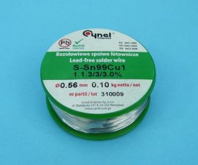 Sn99,3Cu0,7 Q 0,56 100g SPOIWO BEZOŁOW.