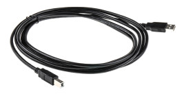 Kabel USB Złącze A USB A Złącze B USB B dł. 3m Przewód USB USB 2.0 kolor: Czarny