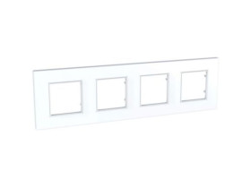 UNICA QUADRO Ramka 4 poczwórna biel polarna MGU2.708.18 SCHNEIDER ELECTRIC