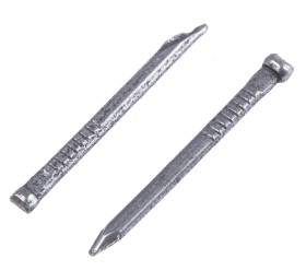 Gwoździe z owalną główką, typ gwoździa: Główka owalna, typ łba: Spinka, śr.: 2mm, dł.: 25mm, Jasne, Stalowe