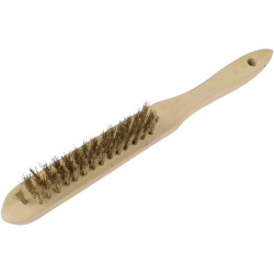 Br&#xFC;der Mannesmann S291071 Wire Brush Brass 275mm 1 piece Durable Design