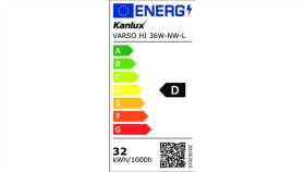 Plafoniera Led Varso Hi 36W-Nw-L-Se Ip54 3600Lm 4000K Z Czujnikiem Ruchu 26986