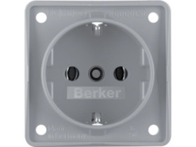 Integro Flow Gniazdo schuko szary 941852506 HAGER