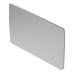 Legend plate, 14.5 mm x 23.5 mm, Alumini