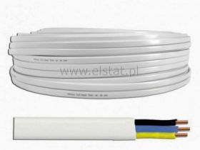 Kabel płaski YDYp 3x 1,0 energetyczny 450 / 750V