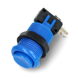 Arcade Concave Button 3,5cm - niebieski - SparkFun COM-09337