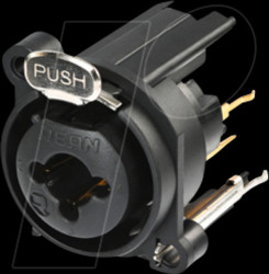 RCJ10FA-V XLR receptacle 3-pin combined with 6.35mm stereo jack socket