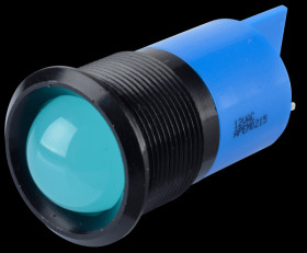 Q22P1BXXB12AE Indicator LED, 12 V AC/DC, 22 mm, FASTON, blue/BlC