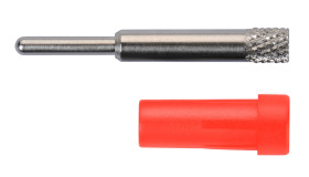 Gniazdo bananowe Żeński Wtykowa typ Gniazdo bananowe Czerwony 10A Schutzinger rozmiar 2mm