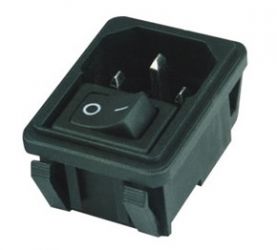 Wtyk AC - IEC z wyłącznikiem montażowy