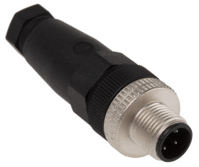 Złącze wielostykowe przemysłowe 4-pinowe M12 Montaż na kablu Wtyczka Hirschmann