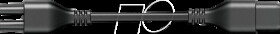 62425214 Flexline Extension Cable Straight, 10cm blk