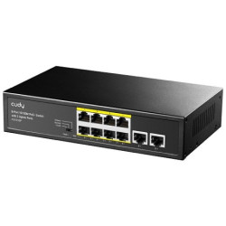 Switch PoE 8-port (8xFE,2xUplink) FS1010P CUDY