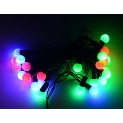 Lampki choinkowe LED kule - RGB - 40szt.