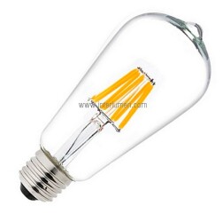 Filament E27 ST58 5W 2000deg;K 5W klar Oxy LED