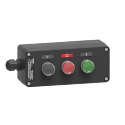 Kaseta sterownicza, XAW-G, plast., 1 NO, ziel., trzy funkcje XAWG310EX