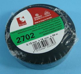 TAŚMA BLACK SCAPA PVC 0,13x19mm x 33mb