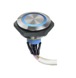 Przełącznik przyciskowy wandaloodporny Chwilowy SPST średnica wycięcia 30.2mm, montaż panelowy APEM