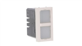 Mosaic Lampa Sygnalizacyjna Podwójna Płaska, 1 Moduł Antybakteryjna 0,2W...