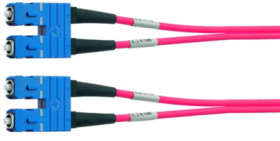 FO duplex patch cable, SC to SC, 5 m, OM1, multimode 62.5/125 µm, 100011895