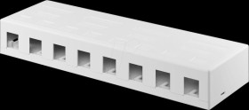 79426 Keystone empty housing 8 port, white