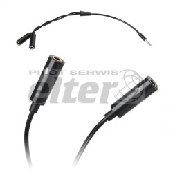 Wtyk Jack 3,5mm - 2x gniazdo Jack 3,5mm stereo