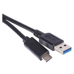 Kabel USB-A do USB-C 3.1, 1m, czarny, EMOS SM7021BL