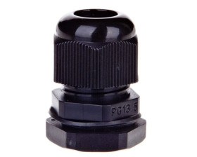 Dławnica kablowa poliamidowa PG13,5 IP68 DP 13/H BK czarna E03DK-01030300301 /100szt./