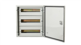 Szafa Metalowa 600X600x250 Mm - 78 Modułów Ip66 / 3 Rzędy Po 26 Modułów F1_0213