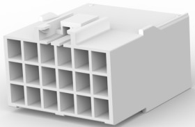 Socket housing, 15 pole, pitch 3.96 mm, straight, natural, 176291-1