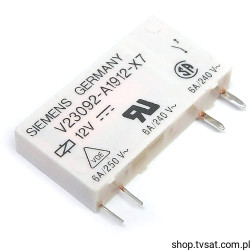V23092-A1912-X07 Relay 12VDC 6A Coil 848Ohm SIL4 SIEMENS