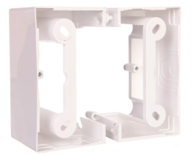 Simon Basic Neos Puszka natynkowa pojedyncza składana 40 mm. (1 szt. PSCS/.. = 2 elementy) biała PSCS/11