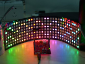 8x32 RGB LED Matrix w&amp; WS2812B - DC 5V