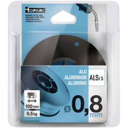 Toparc 086685 Aluminium Wire Roll &#xD8;100mm &#xD8;0.8mm 0.5kg AlSi 5