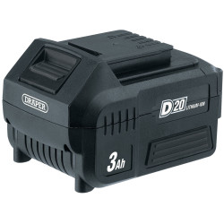 Draper 00649 D20 Range 20V Li-ion Battery - 3.0Ah - Quick Release Button
