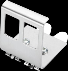 AN-25185 Top-hat rail adapter for 2x Keystone