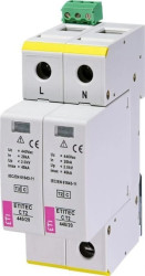 Ogranicznik przepięć typ T2 (C) ETITEC C T2 440/20 2+0 RC do sieci IT 002440410